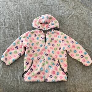 Rugged Bear Girls Fleece Zip Up Hoodie